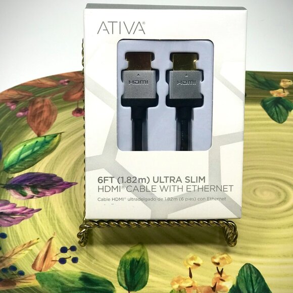 HDMI Cable - ATIVA 6ft Ultra-Slim- Brand New - Picture 3 of 4